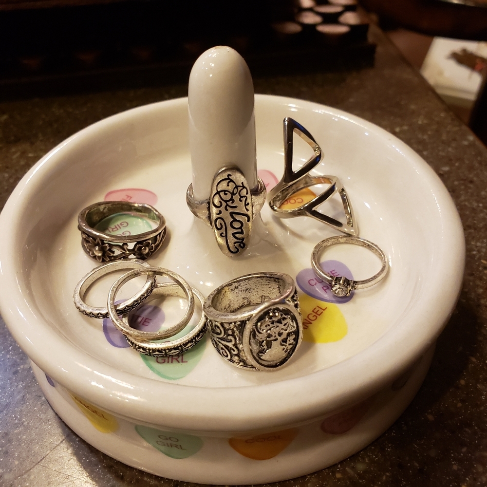 Stackable silver rings 💍